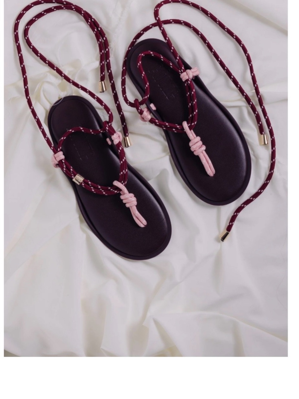 Flowzè lace up rope sandal 37 NWT
